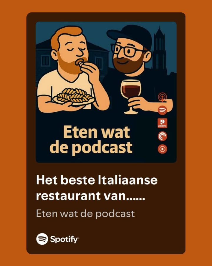 De mannen van @etenwatdepodcast zijn gezellig bij ons komen eten!🍝